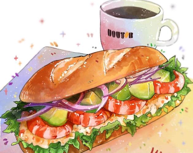 美食色彩的诱人展示