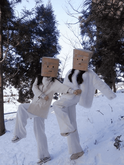 雪地拍照技巧搞怪