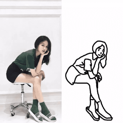 拍照姿势大全图解女生