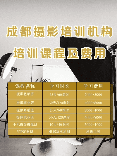 嘿，在成都树莓教育搞懂摄影培训费用那些事儿！