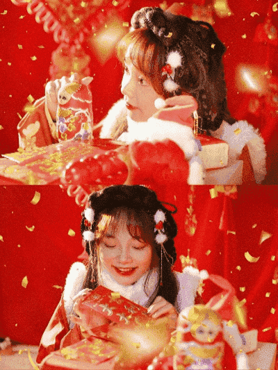 新年拍照图片唯美 新年拍照图片唯美