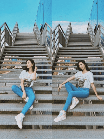 楼梯怎么拍照好看姿势图片 楼梯怎么拍照好看姿势图片