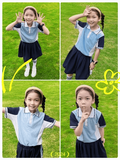 拍照最好看的姿势女生小学生